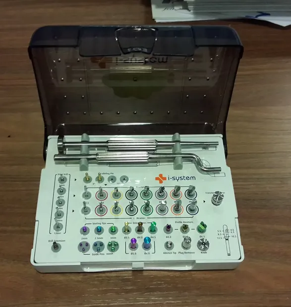 i-System surgical kit, opened